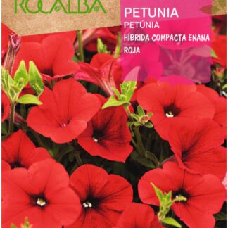 Semillas Rocalba Petunia Fire Chief Roja